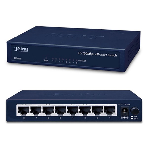 Planet FSD Fast Ethernet Desktop Switches logo