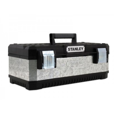 Stanley Galvanised Metal Toolbox logo