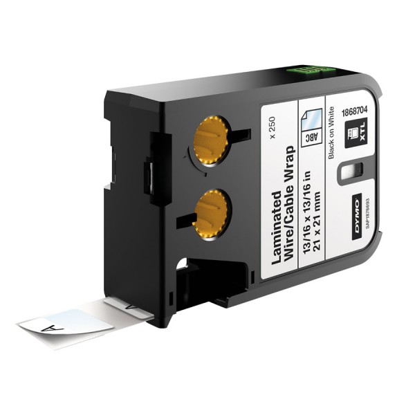 DYMO XTL Laminated Wire/Cable Wrap Labels logo