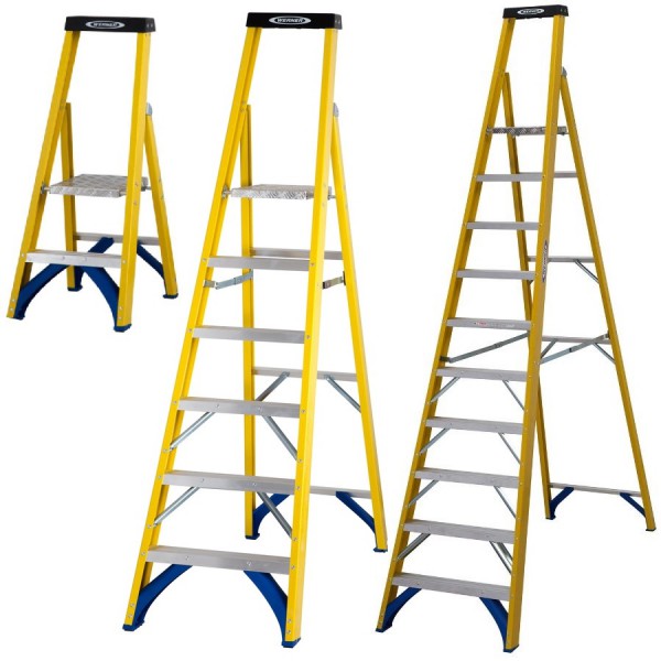 Werner 717 Series Fibreglass Step Ladders - Platform logo