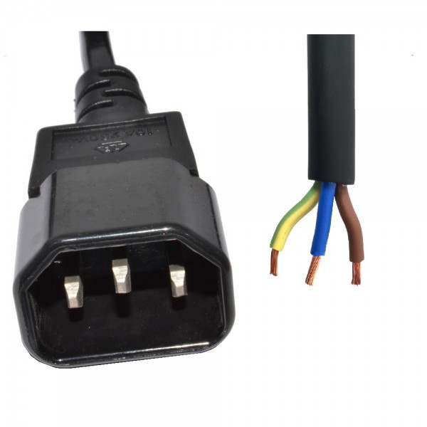 IEC C13/C14 to Unterminated Free End logo