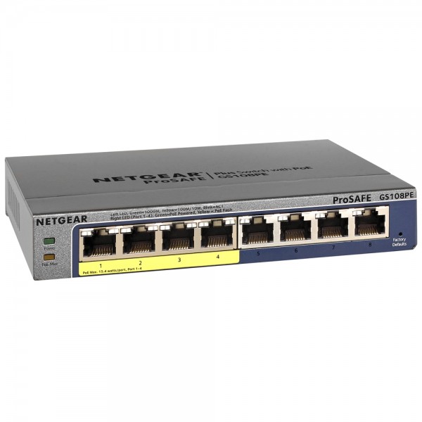 Netgear GS Series Gigabit PoE Switches logo