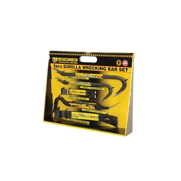 Roughneck Gorilla Wrecking Bar Set (5pcs) logo