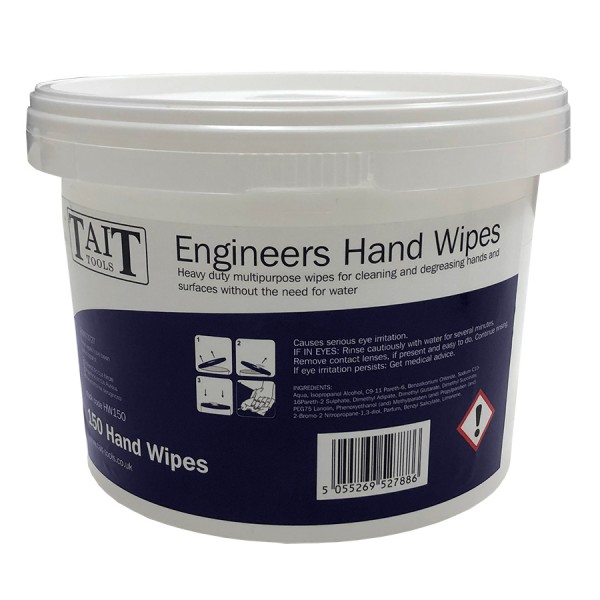 Tait Tools Engineers Hand Wipes logo