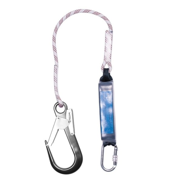 RidgeGear RGL2+RGK11 Kermantle Rope Lanyard & Shock Absorber with Scaffold Hook logo