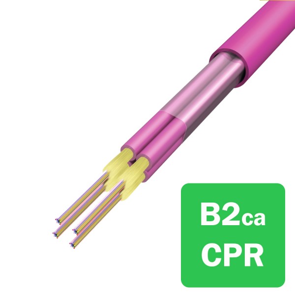 Huber+Suhner OptiPack Loose Tube OM4 Fibre Cable logo