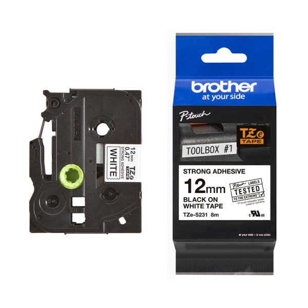 Brother P-Touch TZe Strong Adhesive Tapes logo