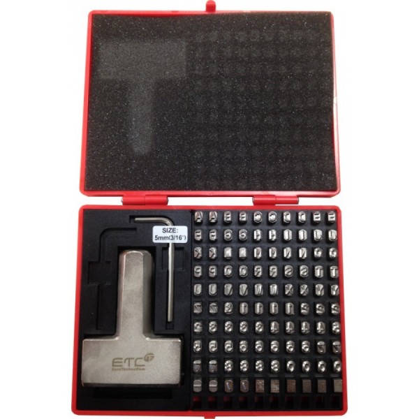 Letter & Number Punch Set c/w Holder logo