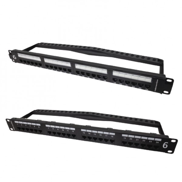 HellermannTyton HTC Series Cat6 Unshielded Patch Panels logo