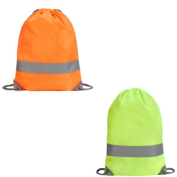Hi-Vis Drawstring Backpack logo