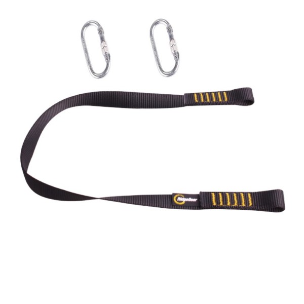 Single Leg Webbing Restraint Lanyard 1.8m, c/w 2 x RGK1 Karabiner logo