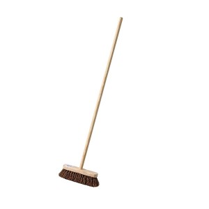 Broom Head with Handle Soft Coco (W)12"   