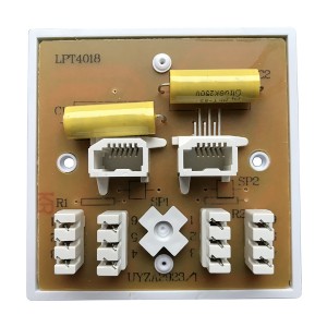 Line Jack 4/2A PABX Master IDC White (H)85mm x (W)85mm x (D)8mm