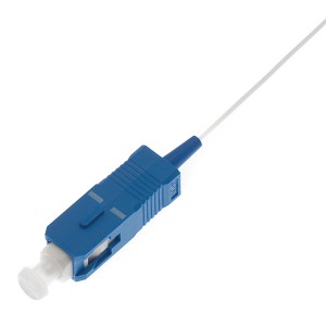 Fibre Pigtail Tight Buffered SM SC OS2 9/125 White (L)1Mtr   