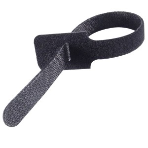 Hook & Loop Cable Tie Black (W)13mm x (L)150mm