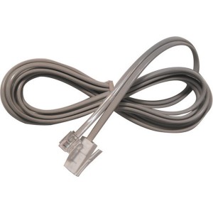 Line Cord RJ12 Plug - 631A Plug 6 Wires Grey (L)3Mtr