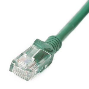 Patch Lead Cat6 U/UTP LSZH Moulded Boot Green (L)3Mtr   