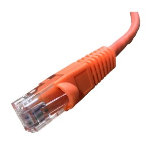 Patch Lead Cat5e U/UTP PVC Moulded Boot Orange (L)5Mtr