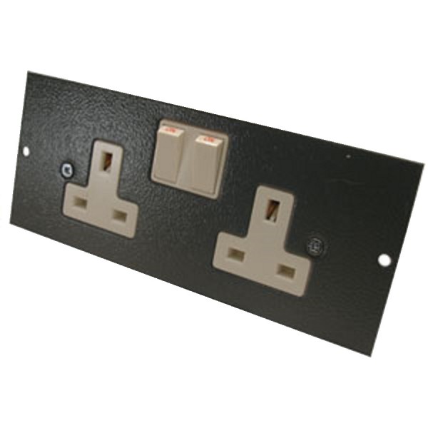 Tass 3 Way Floor Box (Compact) Accessory Plates
