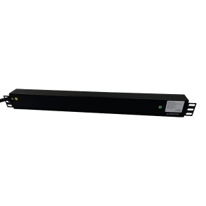 PDU 6 Way Horizontal Neon Indicator 32A BS4343 Plug (Commando) 13A UK Socket Black (L)490mm Cord 3Mtr