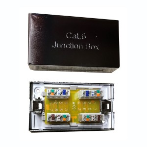 Inline Connector Cat6 IDC Punchdown Shielded Silver