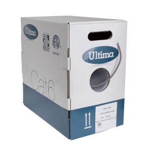 Solid Cat6 U/UTP PVC 4 Pair Eca Reelex II Grey (L)305Mtr NVP Rating 67% Outer Dia 5.9mm