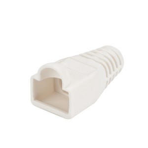 Plug Boot RJ45 Snagless 5.8mm White   