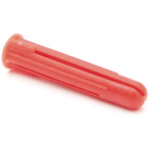 Plastic Wall Plug Solid Wall Red (L)32mm (Dia)5.5mm Drill Size 5.5mm-6mm  