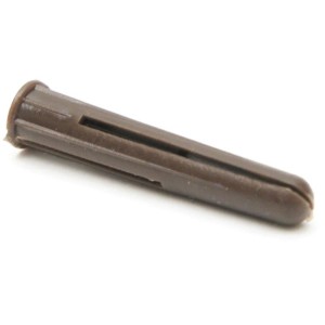 Plastic Wall Plug Solid Wall Brown (L)40mm (Dia)7mm Drill Size 7mm  