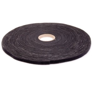 Hook & Loop Tape Cut To Length Black (W)9mm x (L)25Mtr   
