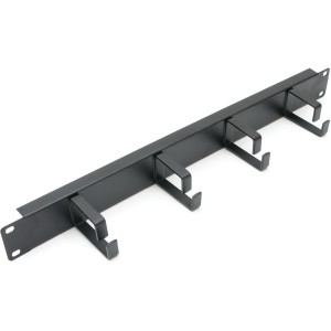 Cable Manager 4 Ring 65mm Vertical Black (H)1U RAL9005 FB  