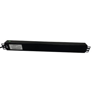 PDU 8 Way Vertical Switched 13A UK Plug 13A UK Socket Black (L)620mm Cord 3Mtr