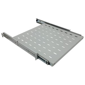 Sliding Shelf Vented Standard Up to 45kg Grey (H)1U x (W)19" x (D)450mm Adjustable 450mm to 750mm