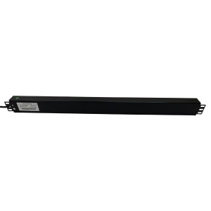 PDU 12 Way Vertical Switched 13A UK Plug 13A UK Socket Black (L)855mm Cord 3Mtr