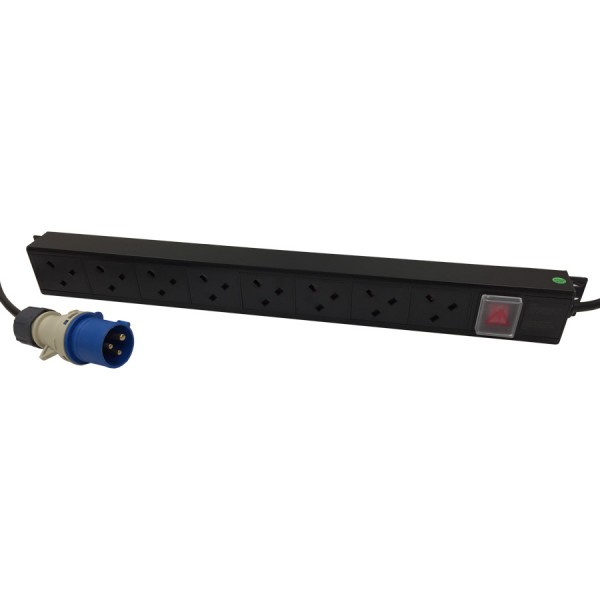 Ultima 16A BS4343 Plug (Commando) 13A UK Socket PDU