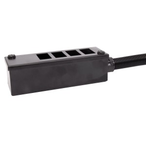 LJ6C Pod Box Kit Horizontal 4 Port Black (W)60mm x (D)55mm x (L)190mm Entry Gland 25mm  