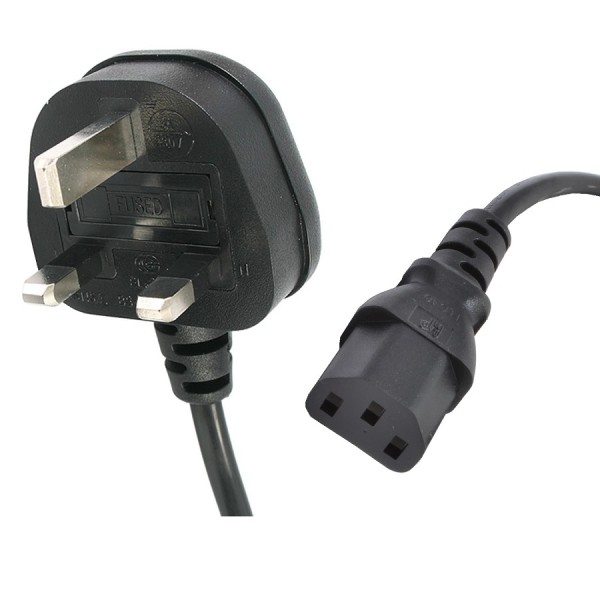 UK 3 Pin Plug to IEC C13