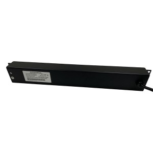 IEC Power Distribution Units 8 Way Horizontal Switched IEC 320 C14 8x C13 Black (L)490mm Cord 3Mtr