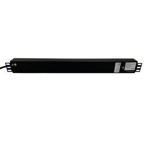 IEC Power Distribution Units 20 Way Vertical Switched 16A BS4343 Plug (Commando) 20x C13 Black (L)700mm Cord 3Mtr