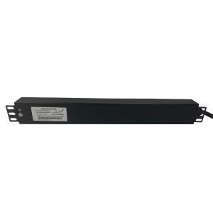 IEC Power Distribution Units 16 Way Vertical Neon Indicator 32A BS4343 Plug (Commando) 16x C13 Black (L)590mm Cord 3Mtr