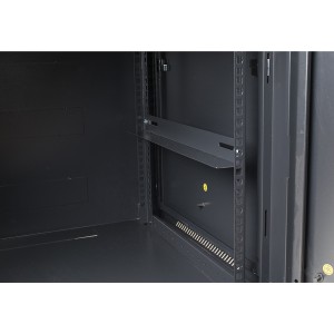Wall Box Black (H)22U x (W)600mm x (D)500mm Weight 40.69Kg