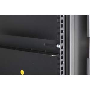 Wall Box Black (H)22U x (W)600mm x (D)500mm Weight 40.69Kg