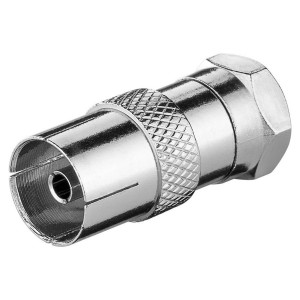 RF Adaptor TV Coaxial Socket F-Type Plug
