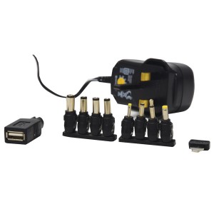 Universal Power Supply Up To 1000mA 3-12V 8x DC Adaptors & 1x USB Socket Adaptor SMDC401UK