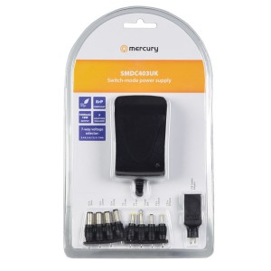 Universal Power Supply Up To 1500mA 3-12V 8x DC Adaptors & 1x USB Socket Adaptor SMDC403UK