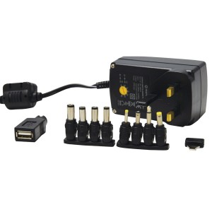 Universal Power Supply Up To 2250mA 3-12V 8x DC Adaptors & 1x USB Socket Adaptor SMDC406UK