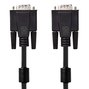 VGA Lead Nickel Plated Male-Male Black (L)1Mtr