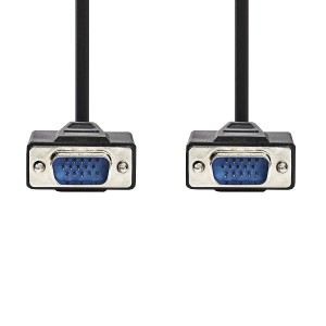 VGA Lead Nickel Plated Male-Male Black (L)2Mtr