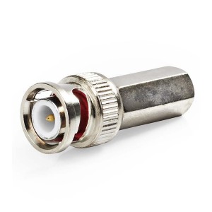 BNC Plug RG59 Screw-on 75 Ohm Gold-plated Male