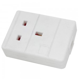 Trailing Socket 1 Gang Plastic 13A White